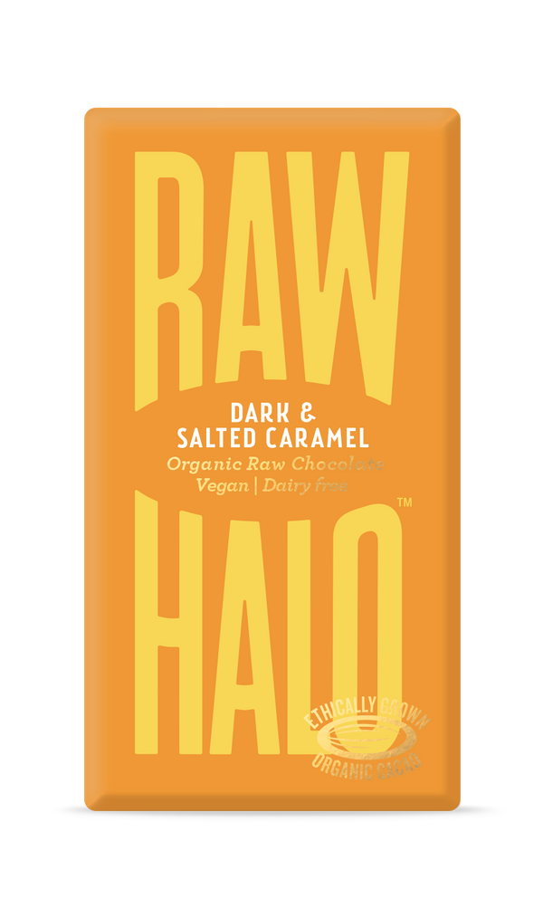 Organic Raw Chocolate - Dark & Salted Caramel, Raw Halo, The Clean Market  