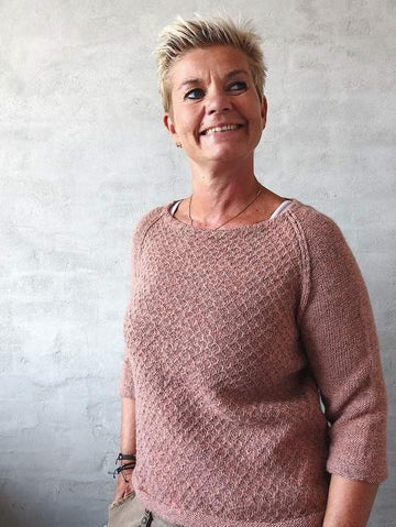 Benedicte, soft Dolman sleeve sweater pattern by Katrine Hannibal at Önling