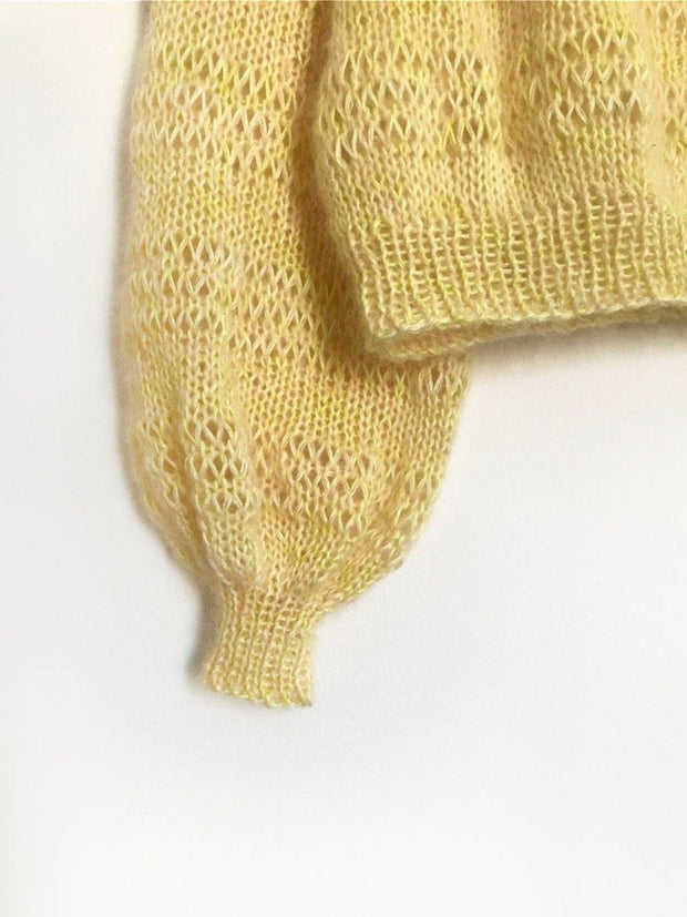 Læs tredobbelt uøkonomisk Lykke Jumper by Spektakelstrik, silk mohair knitting kit – Önling INT