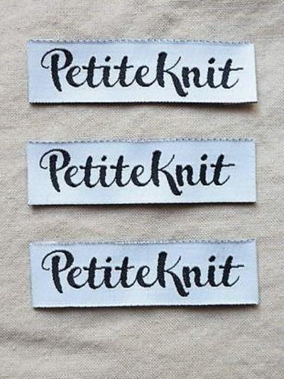 Textile labels PetiteKnit | Personalize your knitting