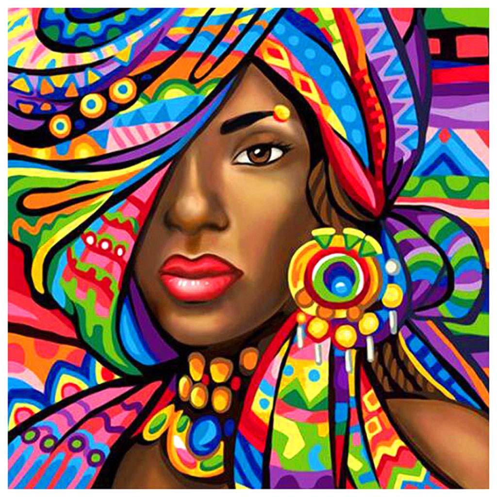 Gorgeous African Woman – Paint by Diamonds