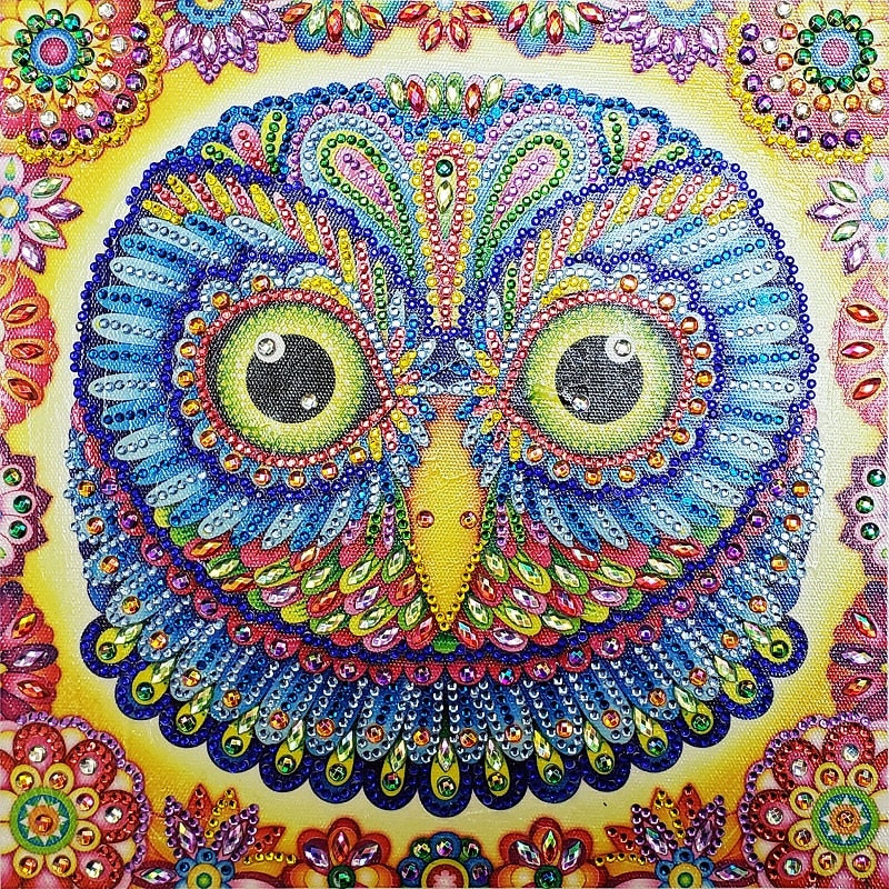 Owl's Face Portrait - Special Diamond Painting – Paint by Diamonds