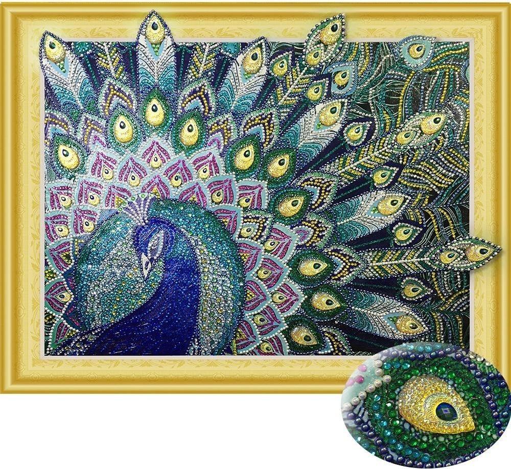 Special Majestic Peacock Diamond Art Kit for Adults – Paint by Diamonds