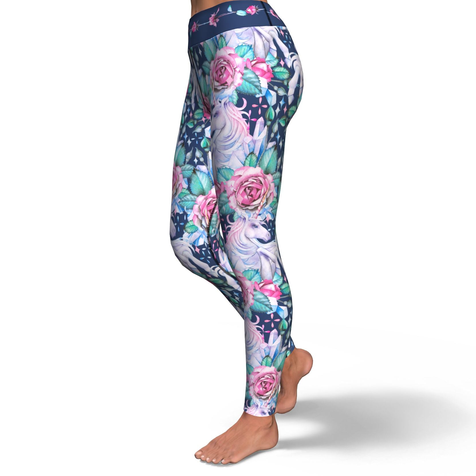 flower yoga leggings