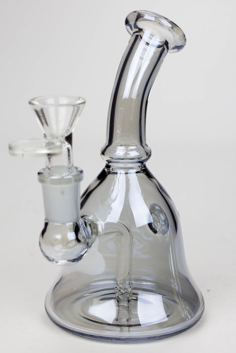6" fixed 3 hole diffuser bell Metallic tinted bubbler