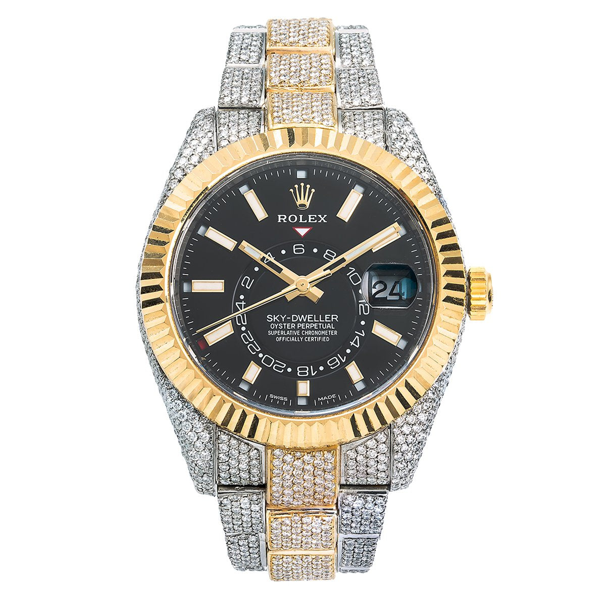 sky dweller diamond bezel