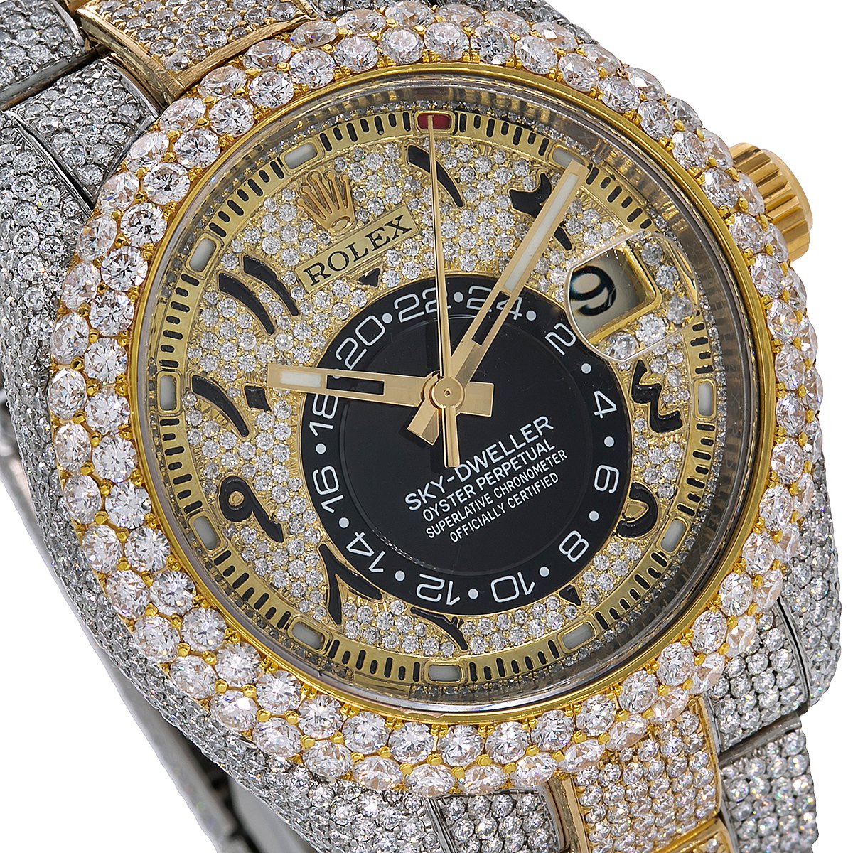 rolex sky dweller arabic