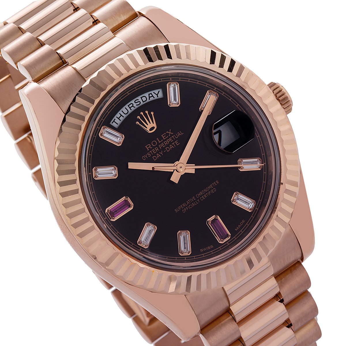 rose gold presidential 41mm