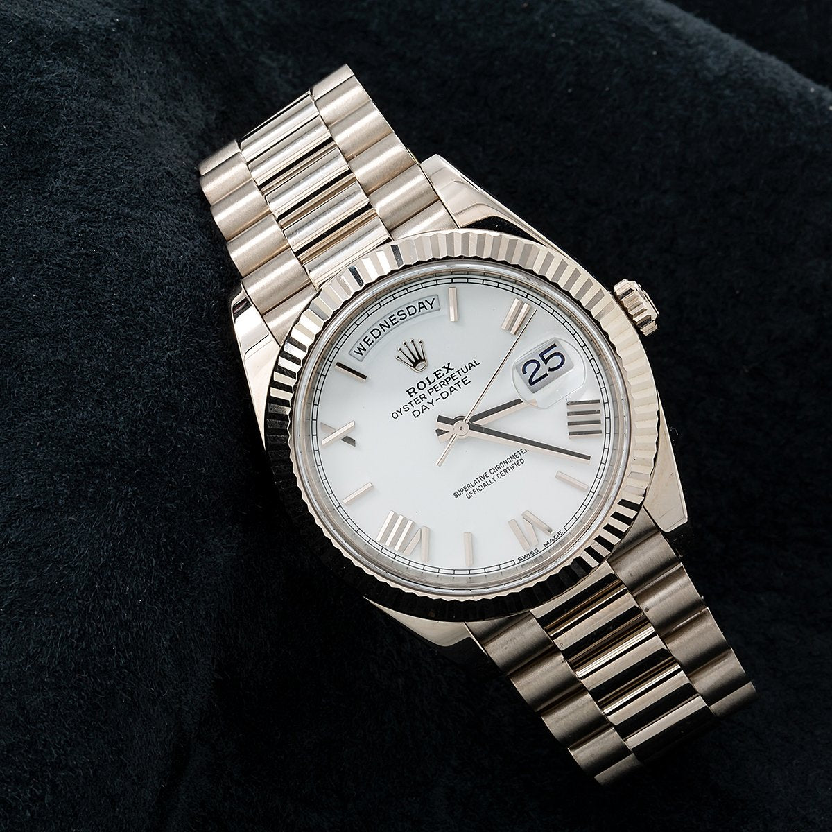 Rolex Day-Date 228239 40MM White Dial 