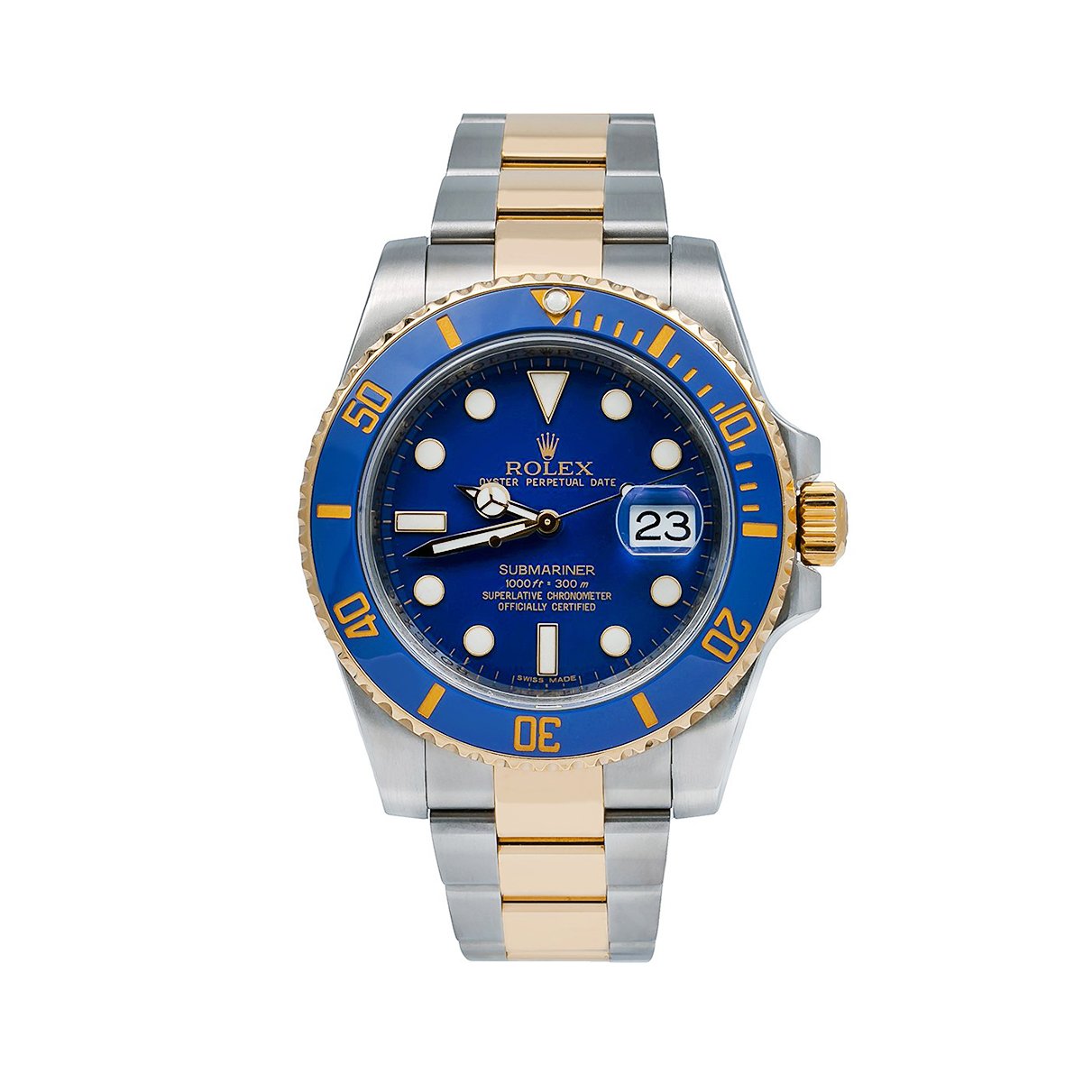 rolex submariner two tone bracelet