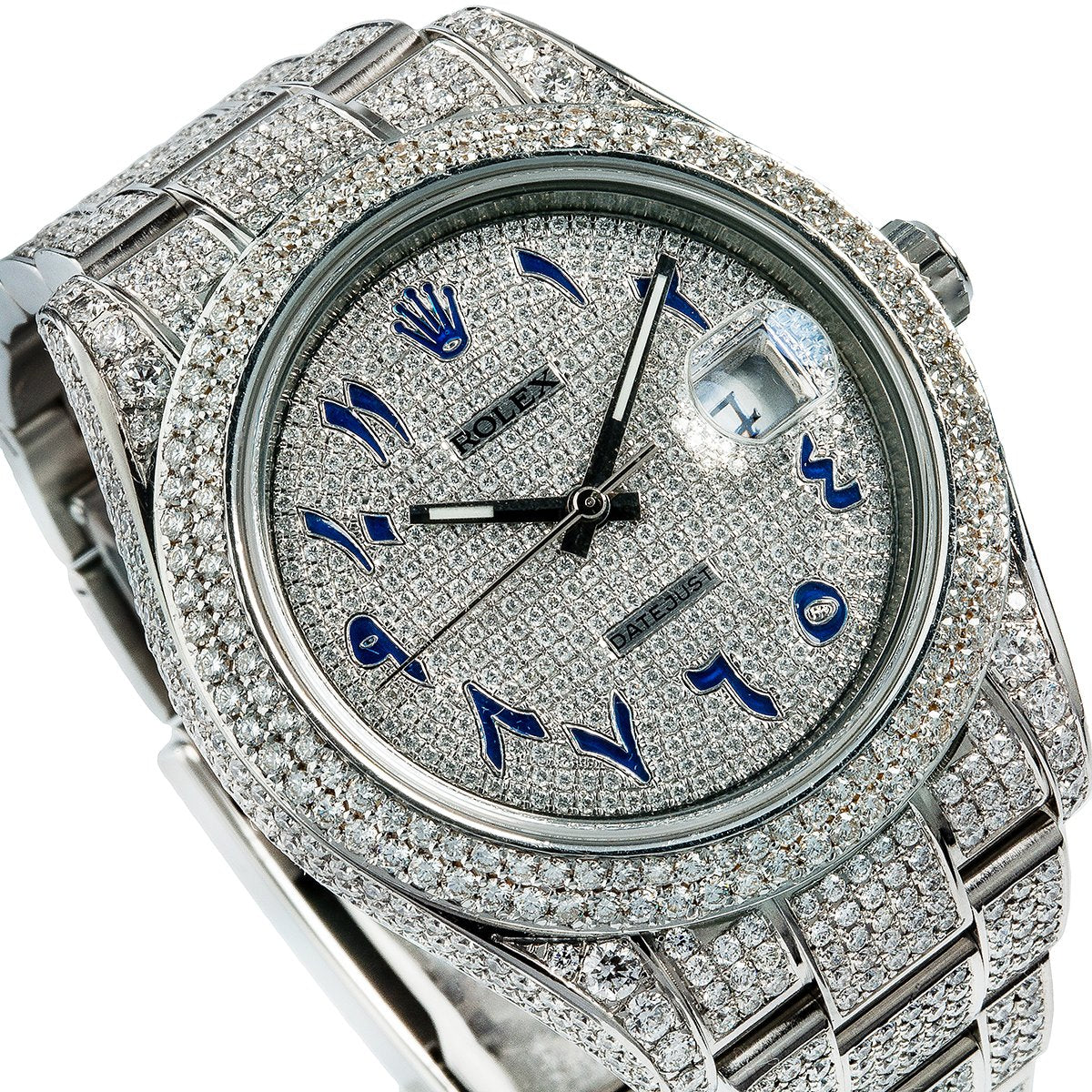 diamond rolex arabic