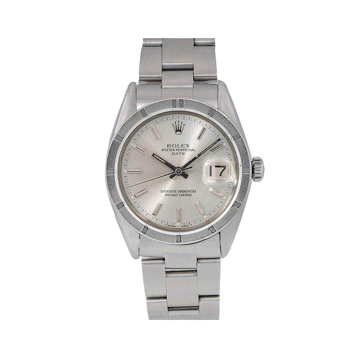 rolex oyster perpetual date stainless steel