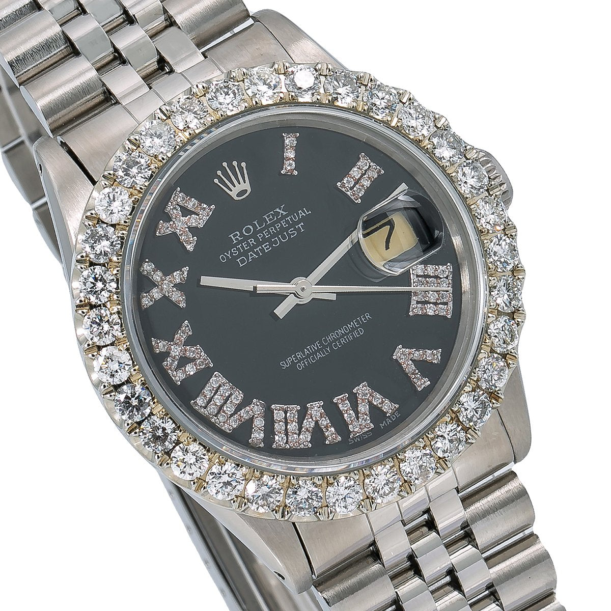 rolex oyster datejust diamond