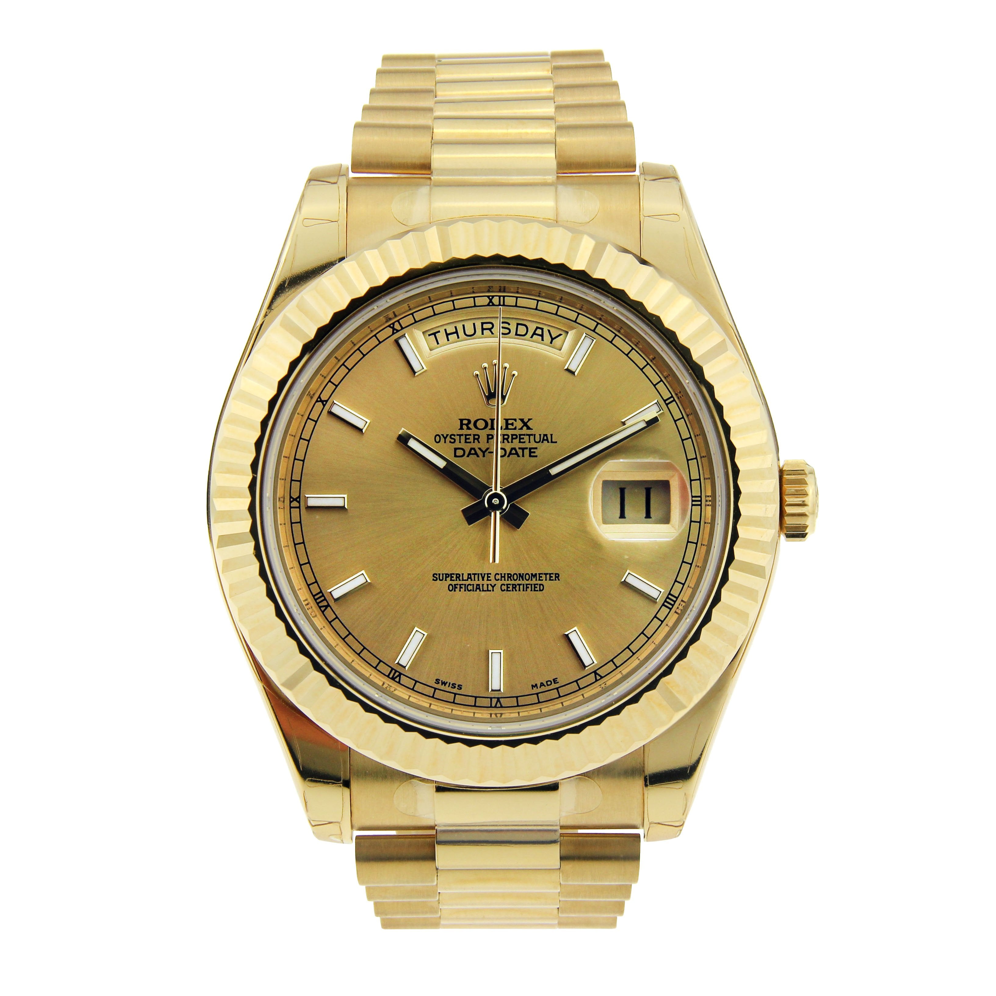 rolex day date ii yellow gold