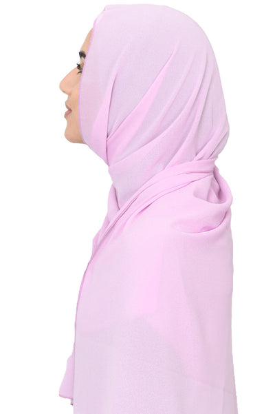 Plain Chiffon Hijabs Scarves Behind The Veil