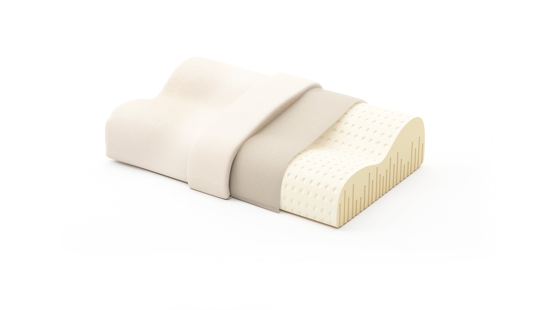 latex contour pillow