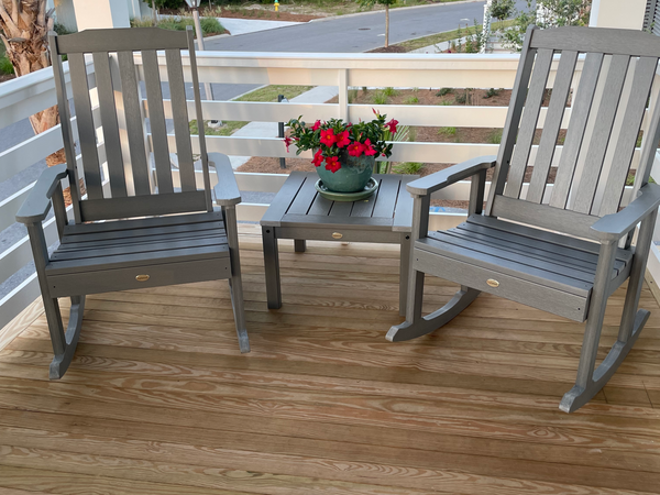 Set of Two Lehigh Rocking Chairs in Coastal Teak