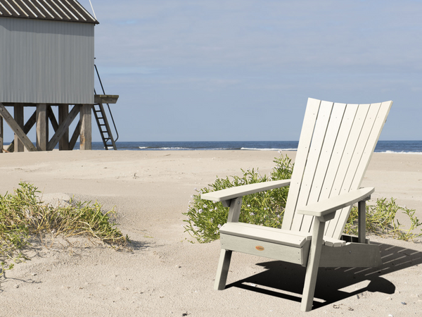 Manhattan Beach Adirondack Chair in Whitewash