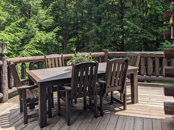 Lehigh 7pc Rectangular Dining Set in Weathered Acorn