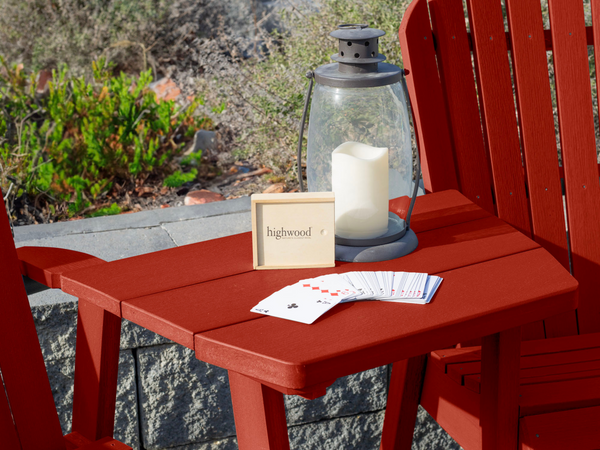 Adirondack Tete-A-Tete Connecting Table in Rustic Red