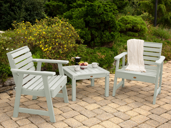 Weatherly Garden Seating Set in Eucalyptus