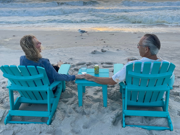 Cape Folding and Reclining Adirondack Chairs in Seaglass Blue