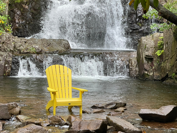 Waterfall Comfort Height Adirondack Chair in Sunbeam Yellow