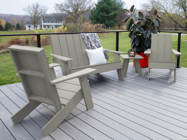 Italica Modern Adirondack 4-Piece Set in Harbor Gray