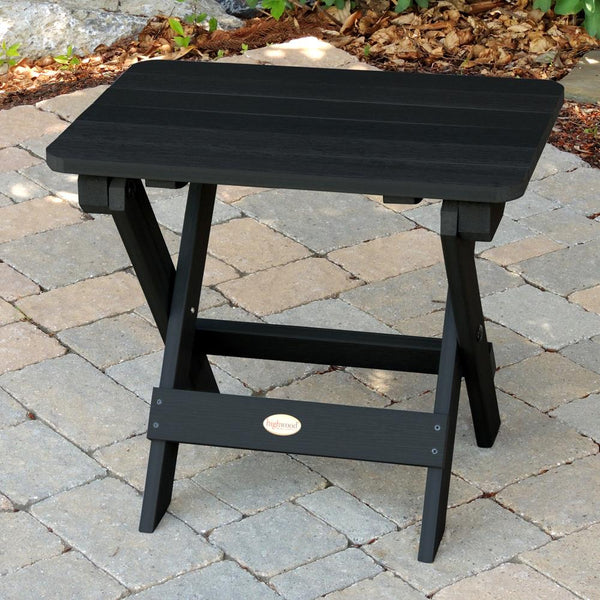 adams white folding outdoor end tables