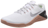 Nike Womens Metcon 4 Running Shoes (9) White/Metallic Silver