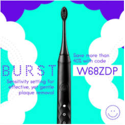 Burst Toothbrush, Whitening Teeth, Removing Plaque Build Up