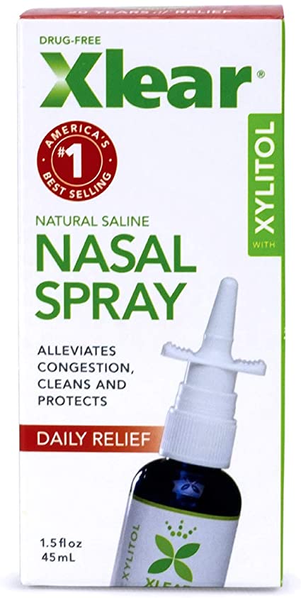 Xlear Natural Saline Nasal Spray 1.5 oz – Side Support