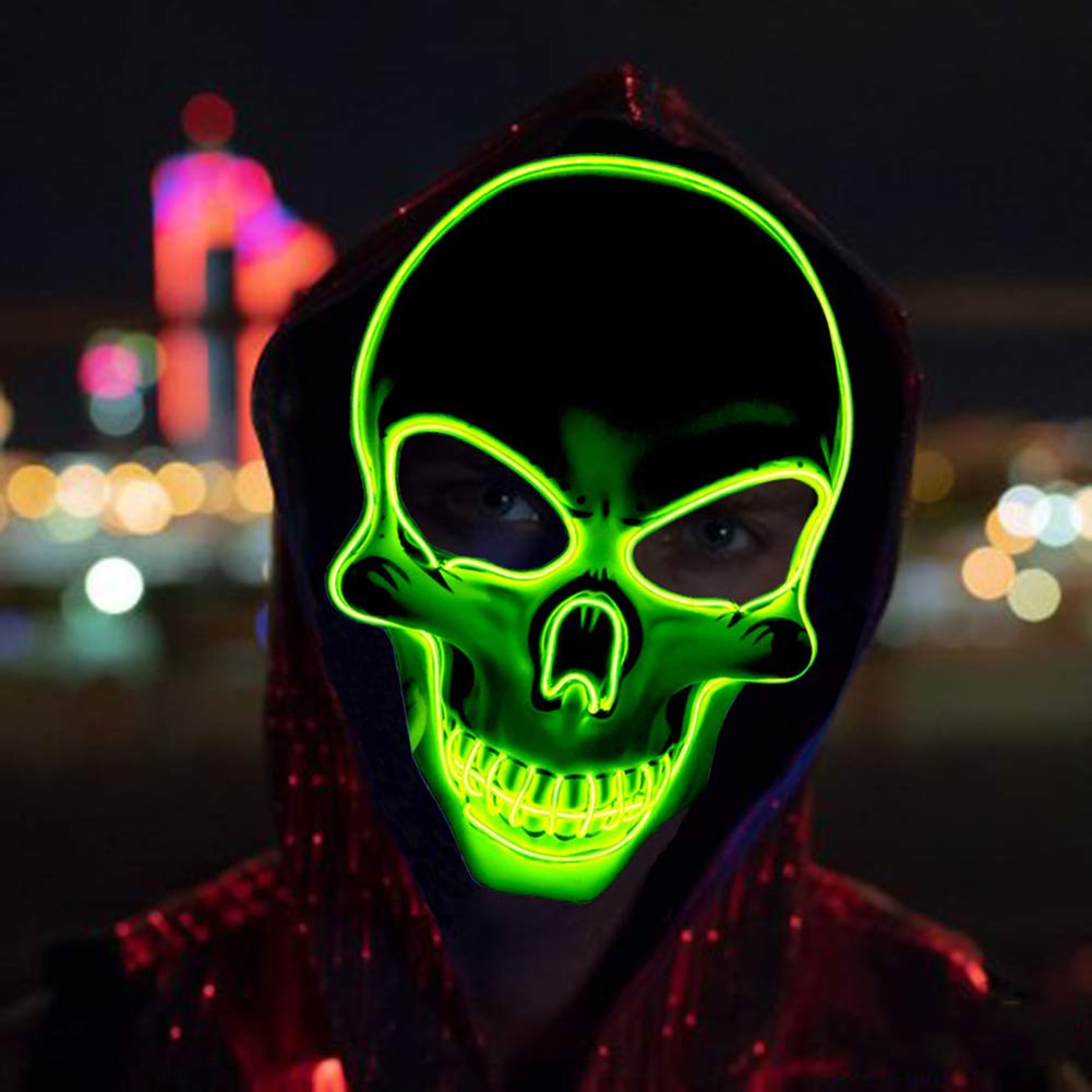 Skull Head Led Mask Halloween Purge Mask