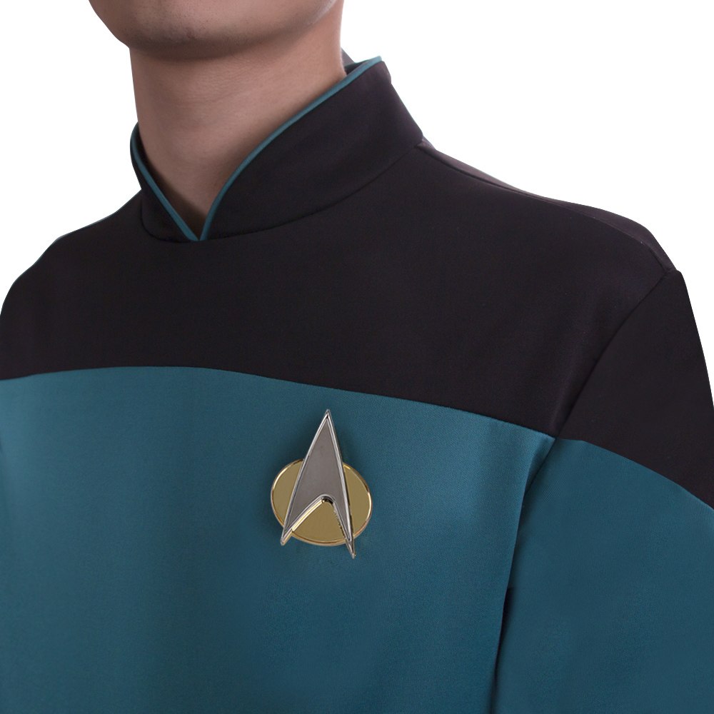 Star Trek Jumpsuit Cosplay Costume Blue Halloween Uniform