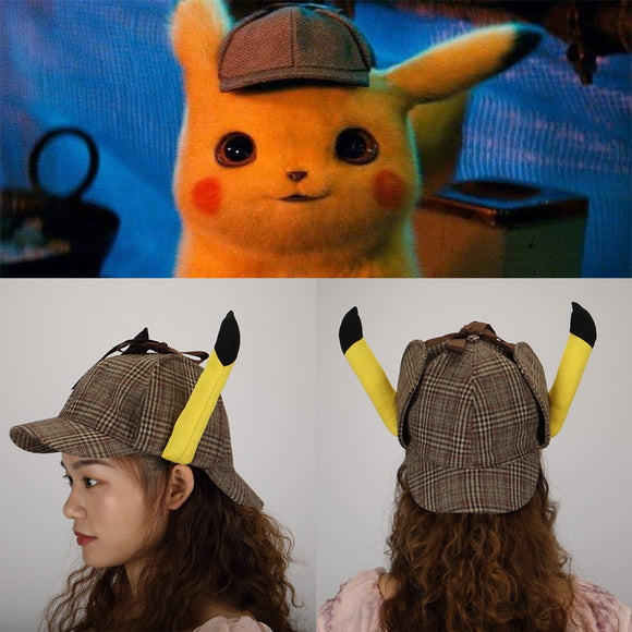 pokémon detective pikachu plush ears hat