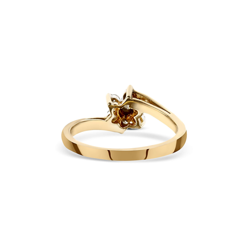 10k flower diamond cluster ring – Burdeen's Estate Jewelry