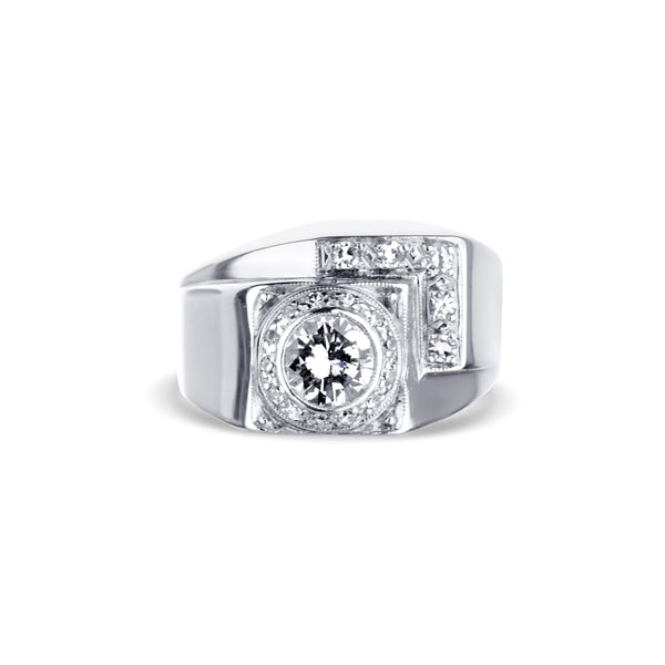 retro vintage diamond ring – Burdeen's Estate Jewelry