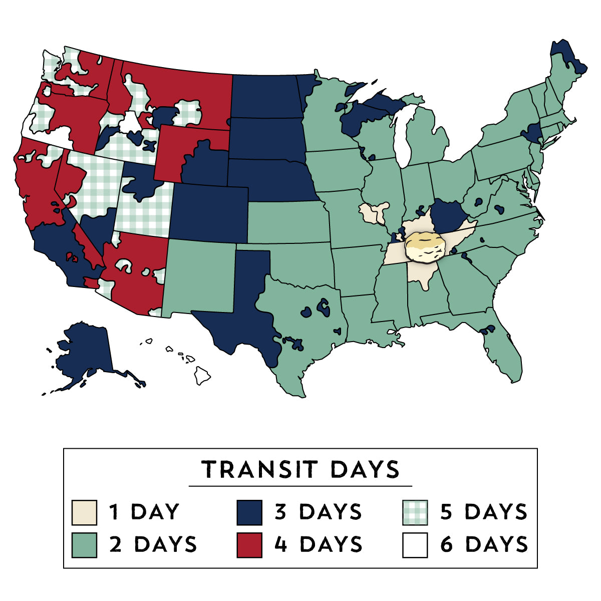 UPS Transit Map