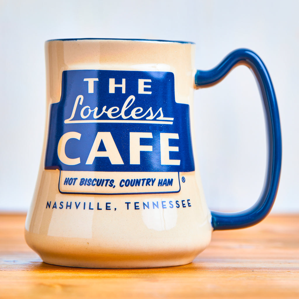 ijzer circulatie Stoutmoedig Blue and Cream Jumbo Coffee Mug | Loveless Cafe