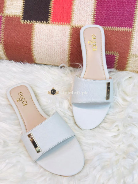 white slippers ladies