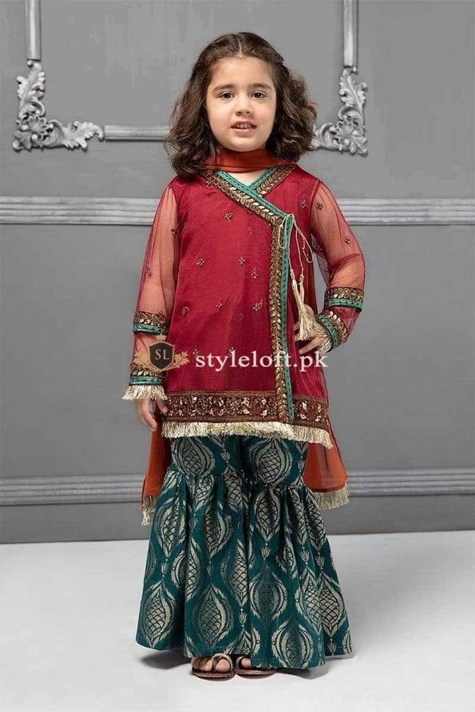 Maria B Kids Formal Eid Collection 2019 MKS-215 Unstitched 3Pc Dress ...