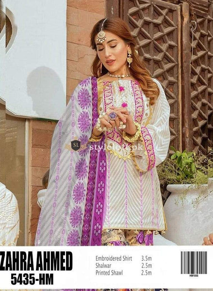 zahra ahmad lawn collection 2019