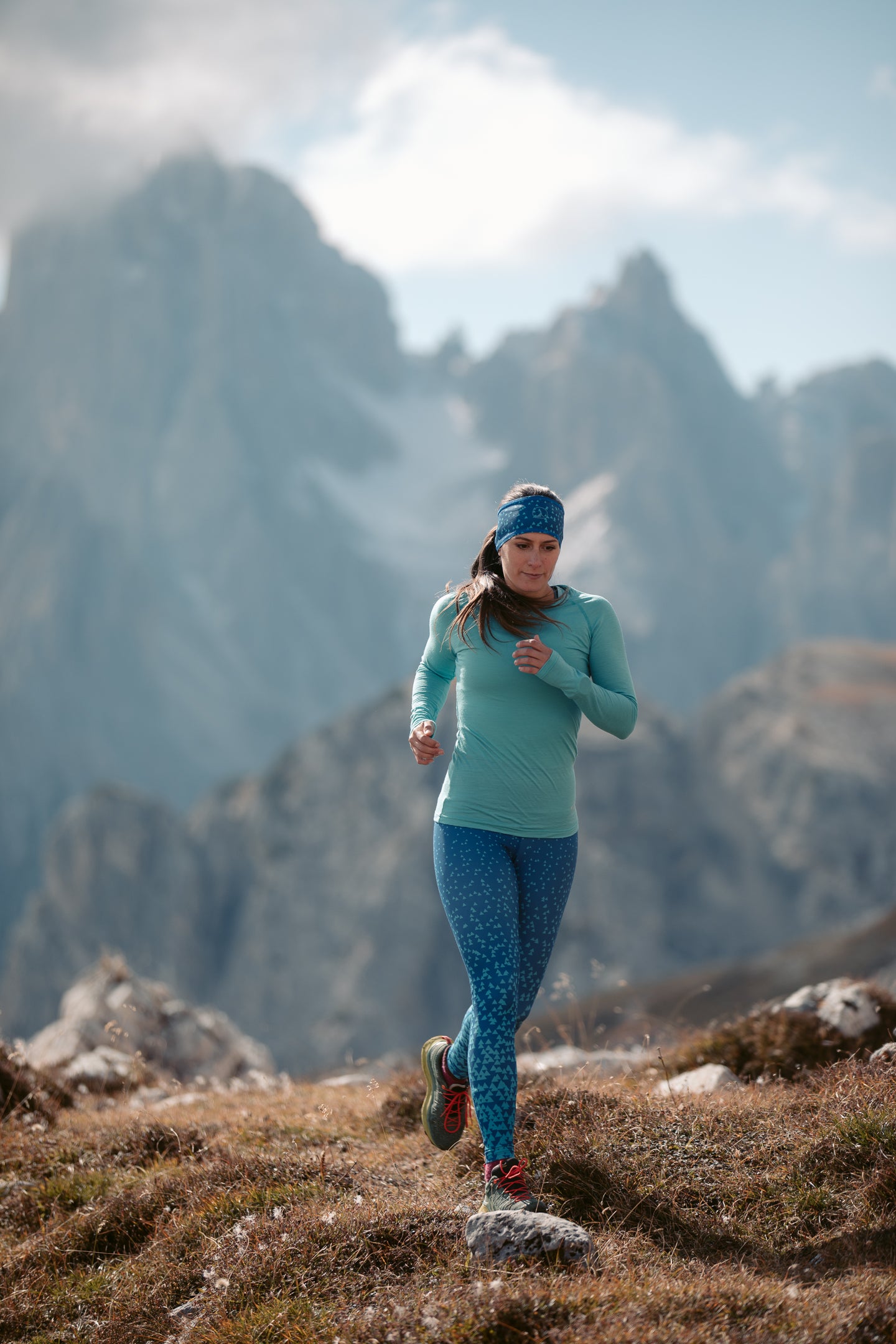 Merino women's long sleeve tee Glacier 100% merino wool Alpine princess