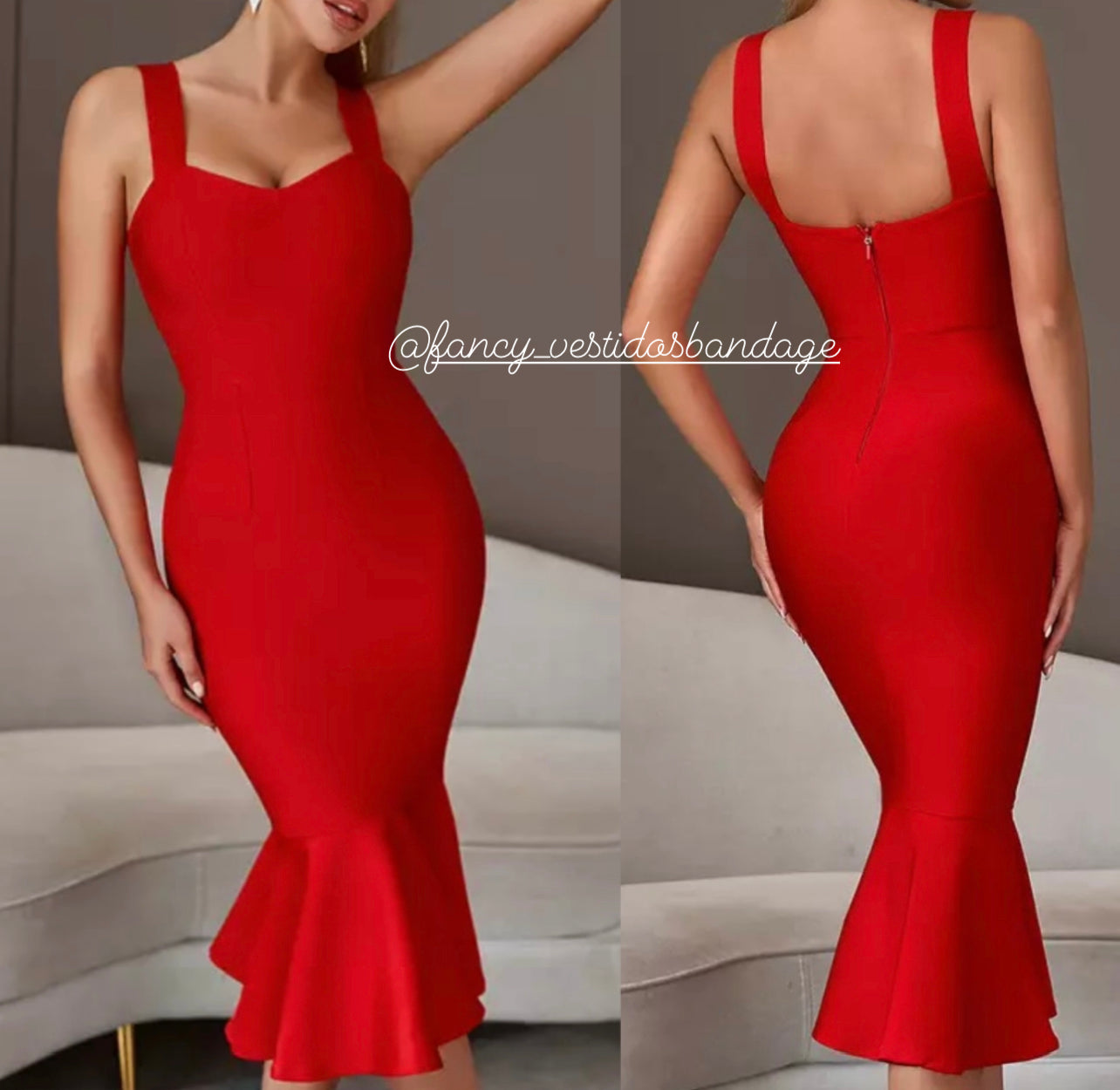 Vestido Rojo talla M – Fancy Vestidos Bandage