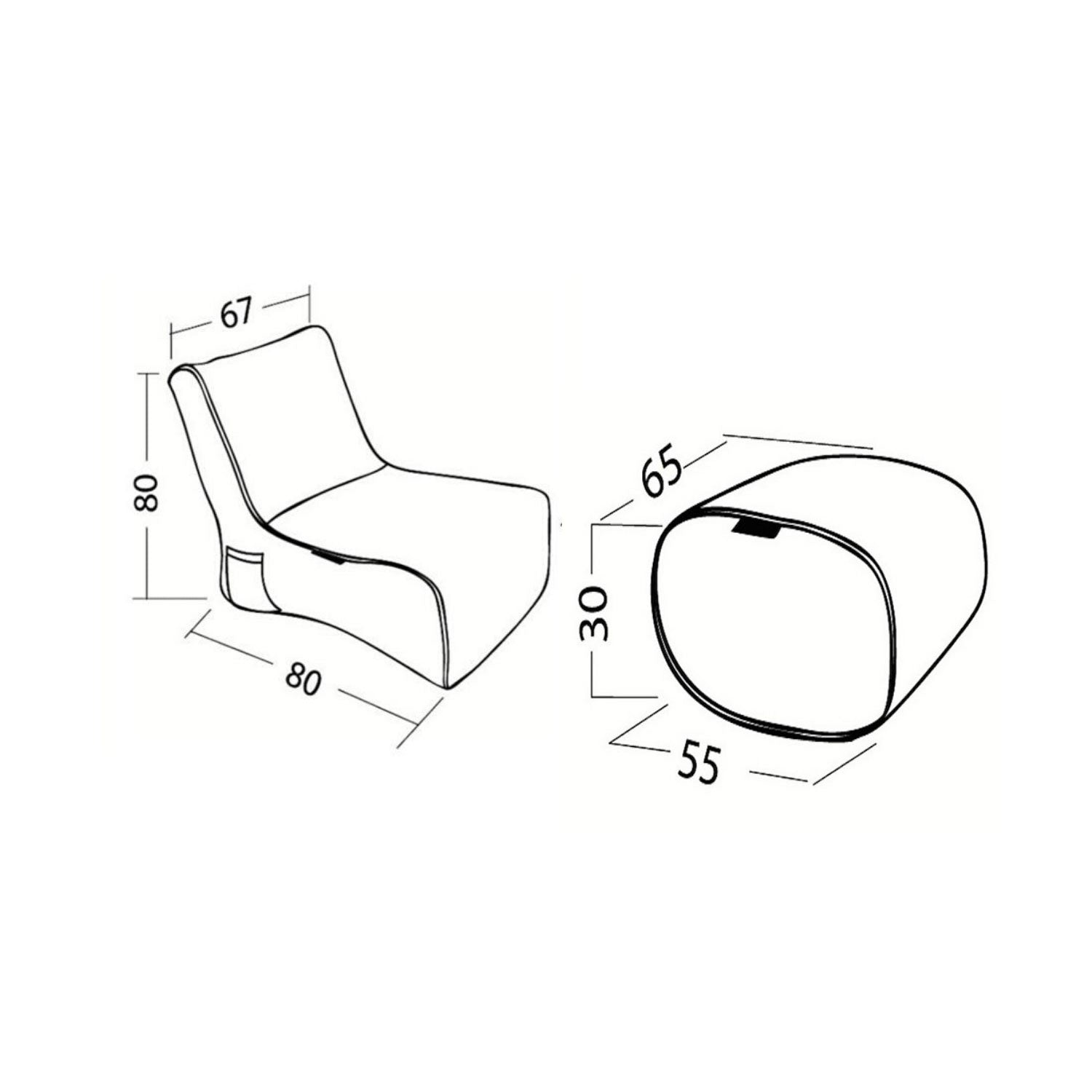 Evolution-chaise-dimension