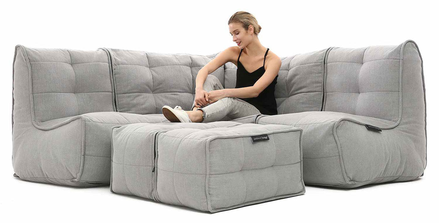 Mod 4 Corner Deluxe Modulsofa Keystone Gray1