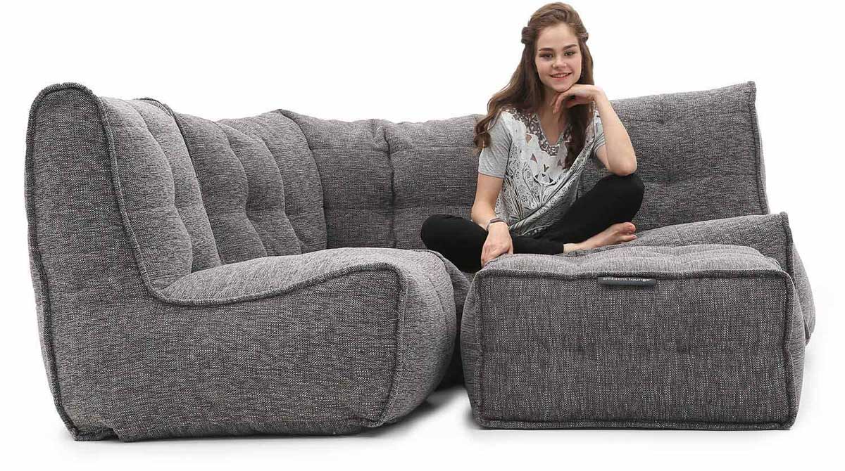 Mod 4 Corner Deluxe Modulsofa Luscious Gray1