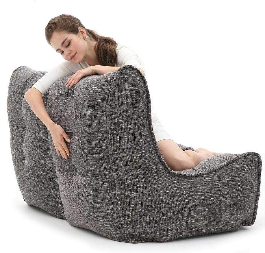 Tvilling soffa modulsofa läckra grå1