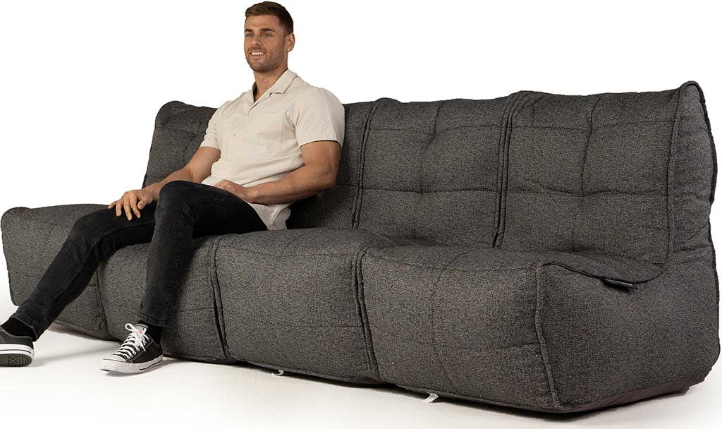 Mod 4 Quad Couch Modular Sofa Titanium Weave1
