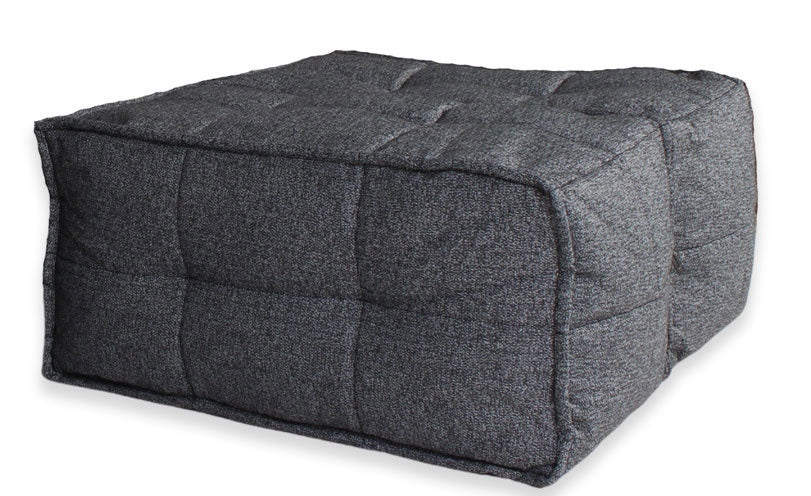 Twin Ottoman Modulsofa Titanium Weave